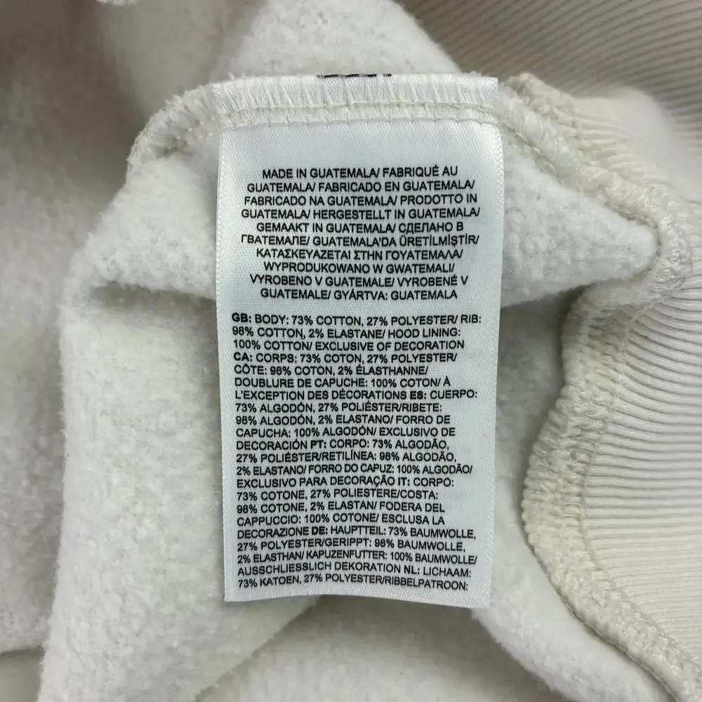 The North Face Logo Men's Hoodie Cream Color Large